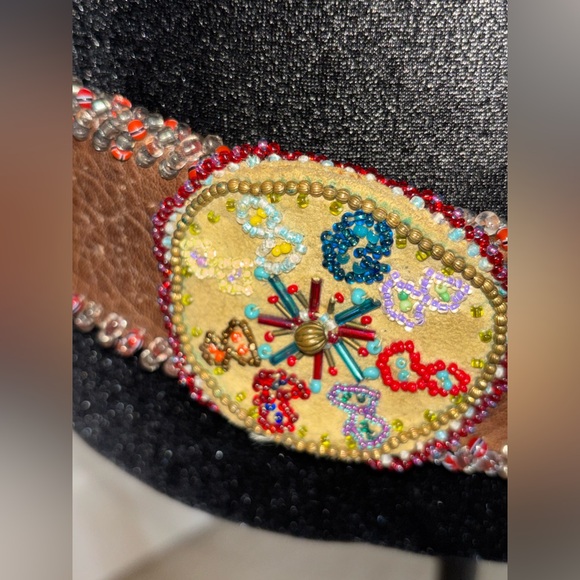 Vintage Handmade boho beaded belt Murano beads amazing piece rare find - Picture 7 of 16